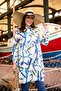 Women's Long Patterned Tunic Shirt