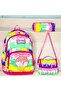 Elementary School Orthopedic 3-Piece Waterproof Thermal Lunch Bag with 3 Compartments and Bone Zipper , Bag Case