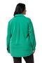 Plus Size D Buckle Detailed Pocketed Cuffed Benetton Green Shirt - 3