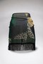 Green Leopard Patterned Chiffon Short Tasseled Pareo Tie Women's Beach Dress New Season 95*145 Cm - 3