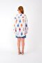ETHNIC FISH PATTERN WOMEN'S LINEN SHORT SHIRT - 2