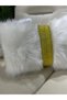 Plush Striped Throw Pillow Cover Rectangular - White - 4