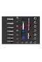Socket Set 3/8-27 Pieces with Sponge Bed