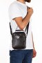 Men's Black Vegan Leather Waterproof Daily Hand and Shoulder Bag - 4