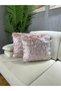 Plush Throw Pillow Cover Square - Powder