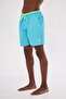 Colorful Pocket Zippered Swim Shorts - 4