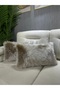 Plush Throw Pillow Cover Rectangular - Sütlükahve - 2