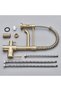 Kitchen Sink Faucet with Dual Flow Water Purification Outlet, Spiral and Fountain 7 Years Warranty Imported Matte Gold - 5
