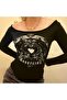 Vintage Boat Neck Detail Moody Long Sleeve Bodysuit