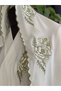 Medina Silk Embroidered Tied Prayer Dress+Shawl, Silk Morning Gowns, Dowry Prayer Dress & Morning Gowns - 8