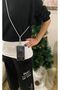 Bei̇lys I Stoned Silver Phone Cross Neck Strap 130 Cm.+1 Apparatus Gift
