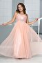 Young Girl's Floor Length Satin Lined Evening Dress - 7