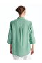 LCWAIKIKI Classic Plain Linen Blended Women's Shirt - 5