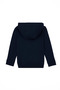 Boy's Navy Blue Hooded Sweatshirt 100% Cotton - 2