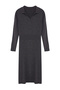Anthracite Polo Neck Ribbed Knitwear Dress Tbbaw23Ah00002 - 6