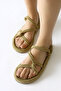 Jaylene Gold Rope Women's Sandals Special Offer Product