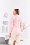 Perforated Lace Detailed Plus Size Powder Shirt - 4