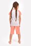 Girl's Orange Capri Set - 2