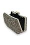 Platinum Color Jewelled Pearled Metal Handle Evening Bag Evening Bag Engagement Wedding Bridal Bag - 5
