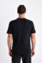 Regular Fit Crew Neck Embroidered Short Sleeve Black T-Shirt C4134Ax24Sm - 5