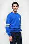 Yount Blue Crew Neck Printed Men's Sweatshirt - 5