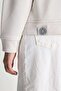 DEBORAH Beige Hooded Embroidered Standard Fit Women's Sweatshirt - 3