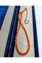 Transparent Orange Capsule Cut Moon Star Alpaka Tassel Cervet Tassel - 2