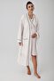 Short-Sleeved , Stretchy Viscose Maternity Robe and Nightgown Set