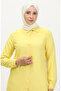 Yellow Viscose Tunic 6110-06 - Buttoned - 3