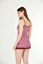 Cotton Thin Straps Lace Shorts Women's Pajama Set 8250 - 4