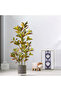120cm Large Faux Ficus Tree - Tropical Rubber Plants Plastic Codiaeum Tree Leaves, Autobtan - 2