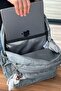 Unisex Gray Backpack School Bag Laptop And Travel Bag Waterproof Multi-Pocket, 40x30cm 18lt - 7