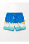 Printed Elastic Waist Swim Shorts for Baby Boy