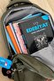 Unisex Black Backpack School, Laptop and Travel Bag Waterproof with Amigurumi Teddy Bear - 8