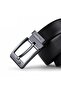 Stylish Italian Belt with Genuine Leather Black Metal Buckle - 2