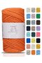 Premium Koton Cotton Macrame Rope Orange 200 Gr 150 Meters 2mm Cotton Chain Macrame Bag Rope Supla