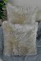 Plush Throw Pillow Cover Square - Cream - 3