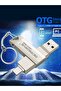 فلاش درايف USB-C OTG 2 في 1 - ذاكرة معدنية، قرص فلاش USB 3.0، سعة 64 جيجابايت/128 جيجابايت/256 جيجابايت - 7