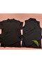 Women's 4-Pack Cotton Black (2 Short Sleeves - 2 New Sleeves) Turtleneck Bodysuit