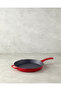 Cast Iron Round Grill Pan 28X4 cm Red