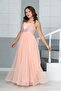 Young Girl's Floor Length Satin Lined Evening Dress - 6
