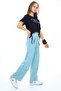 100% Cotton Summer Tracksuit Set for Girl - Croplu Bottom & Top Set - 3