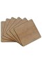 32 Cm Square 20 Pieces Natural Wooden Plate Board Raw MDF Wooden Table Plate Presentation Plate Bottom
