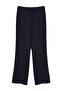 Lacivert Keten GörünümlüWide Leg/Geniş Paça Yüksek Bel Dokuma Pantolon TWOSS24PL00169 - 7