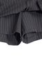 Anthracite Waist Belt Detailed Mini Striped Woven Shorts Skirt - 7