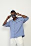 R-3960 Short Sleeve Shirt with Apache Collar and Front Placket Detail - 4