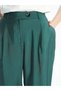 Carrot Cut Women's Trousers with Elastic Waist - 2