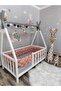 500 cm 4-Piece Knitted Protection Model New Generation Plush Fabric (for 90X190 Montessori Bed) - 3