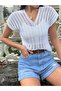 Front Back V-Neck Skirt Tasseled Unlined White Beach Dress - 5