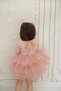Long Sleeve Girl's Ballerina Dress with Back Detail and Tutu Skirt - 2